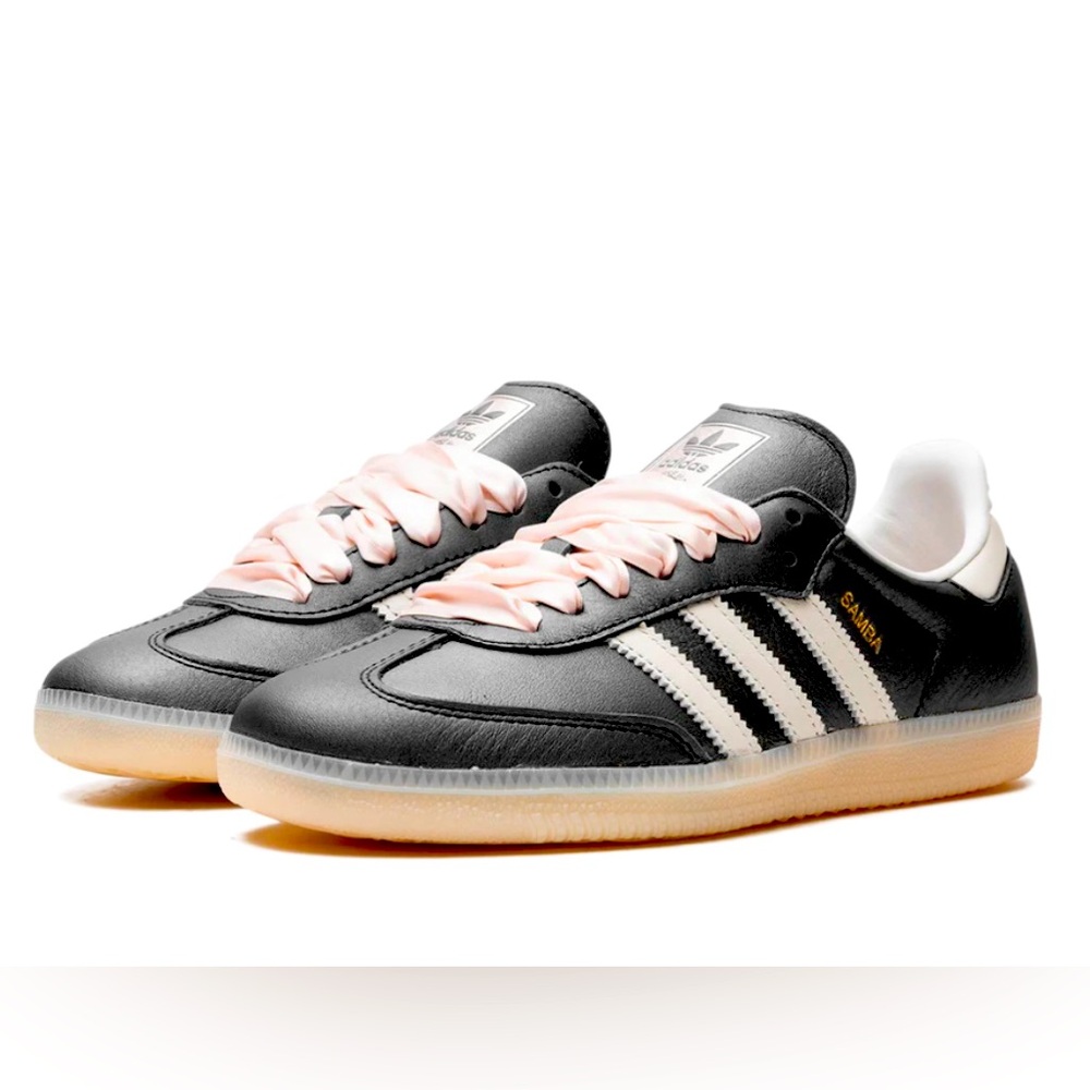 Women’s Adidas Samba OG “Black/Beige/Pink” - Size 9